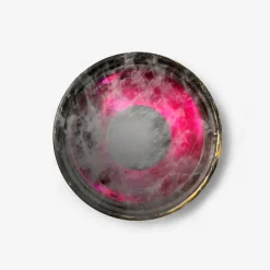 Fog machine as cauldron with colour changing lights - 12 cm