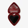 Foldable heart hairbrush with mirror