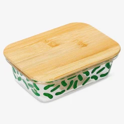 Glass food container with pickles - 15 cm
