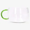 Glass mug with coloured handle - 220 ml
