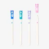 Glitter gel pens with cat toppers - 4 pcs