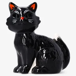 Glowing LED black cat