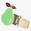 Gold pen loop with pear decoration