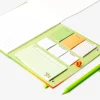 Gradient notepad with pen and sticky notes