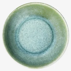 Green stoneware bowl - medium