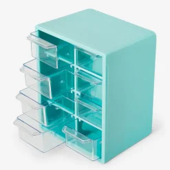Green Storage Box with 8 Drawers