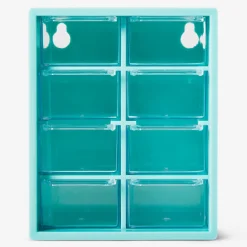 Green Storage Box with 8 Drawers