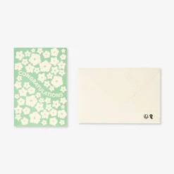 Greetings card - Florals and congratulations