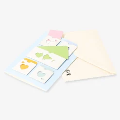 Greetings card - Small envelopes with hearts