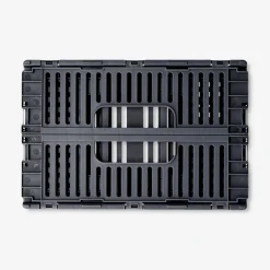 Grey collapsible storage box - 22 cm