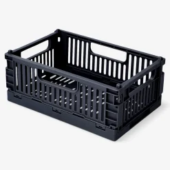 Grey collapsible storage box - 22 cm