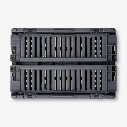Grey collapsible storage box - 15 cm