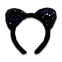 Hairband with sequin cat ears - For kids