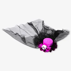 Hair clip with veil costume accessory - For adults
