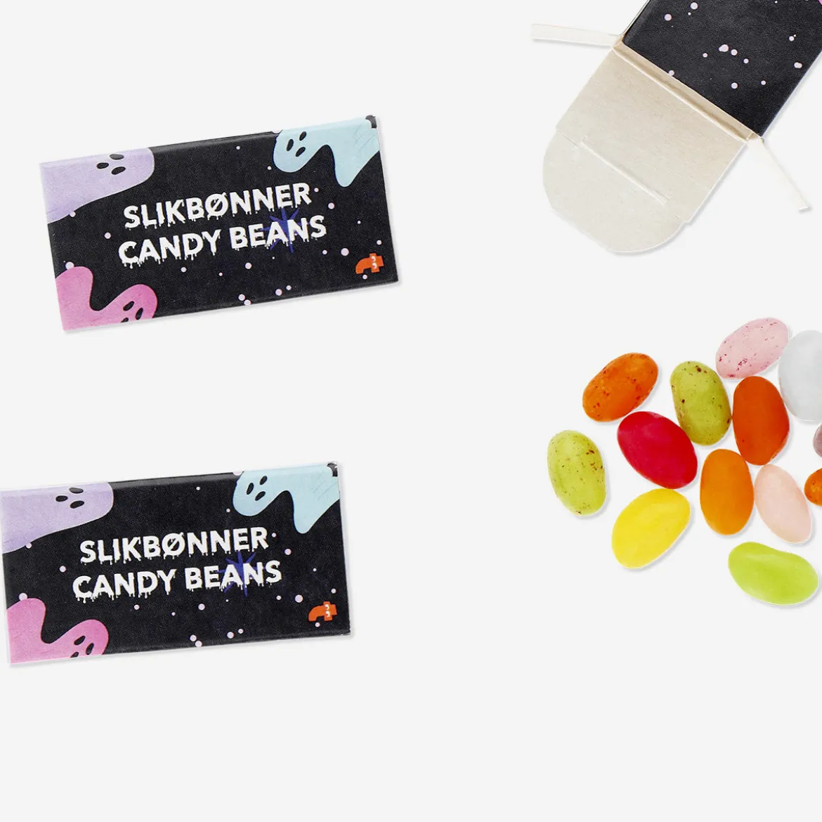 Halloween jelly bean boxes - Fruit flavours