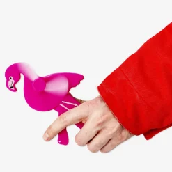 Handheld fan - Pink flamingo
