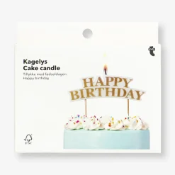 Happy birthday cake candle