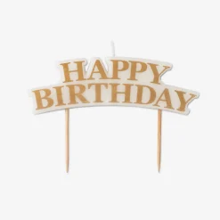 Happy birthday cake candle