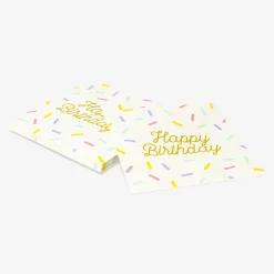 Happy birthday sprinkle napkins - 16 pcs