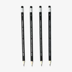 HB pencils with eraser - 5 pcs