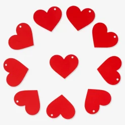 Heart gift tags - 10 pcs