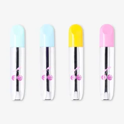 Highlighters in silver cases - 4 pcs