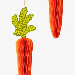 Honeycomb paper carrots for hanging - 2 pcs