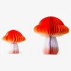 Honeycomb paper gradient mushroom decorations - 2 pcs