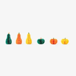 Honeycomb paper pumpkins - 6 pcs