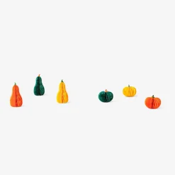 Honeycomb paper pumpkins - 6 pcs