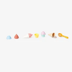Ice cream sand moulds with spoon