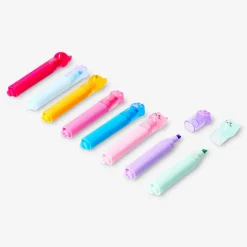2-in-1 cat and paw highlighters - 4 pcs
