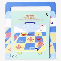 2 in 1 travel games - Connect the Sea Creatures or Tic Tac Toe
