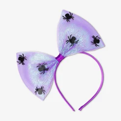 Iridescent hairband with spiders - For kids