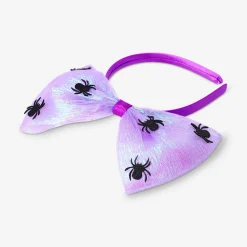 Iridescent hairband with spiders - For kids