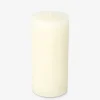 Ivory White Rustic Pillar Candle - 12 cm