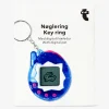 Key ring - Blue digital pet