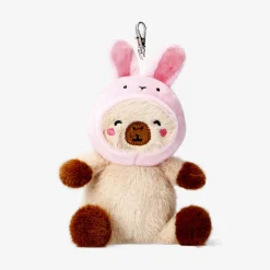 Key ring - Capybara dressed as bunny
