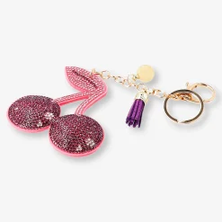 Keyring - Glitter cherry