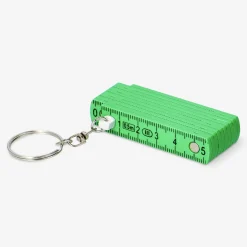 Key ring - Mini folding green ruler