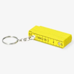 Key ring - Mini folding yellow ruler
