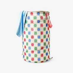 Laundry basket with colourful dots - 35x48 cm