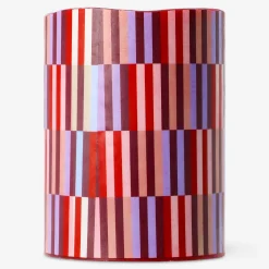 LED pillar candle with geometrical pattern - 10 cm
