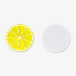 Lemon shaped ice cube tray with lid