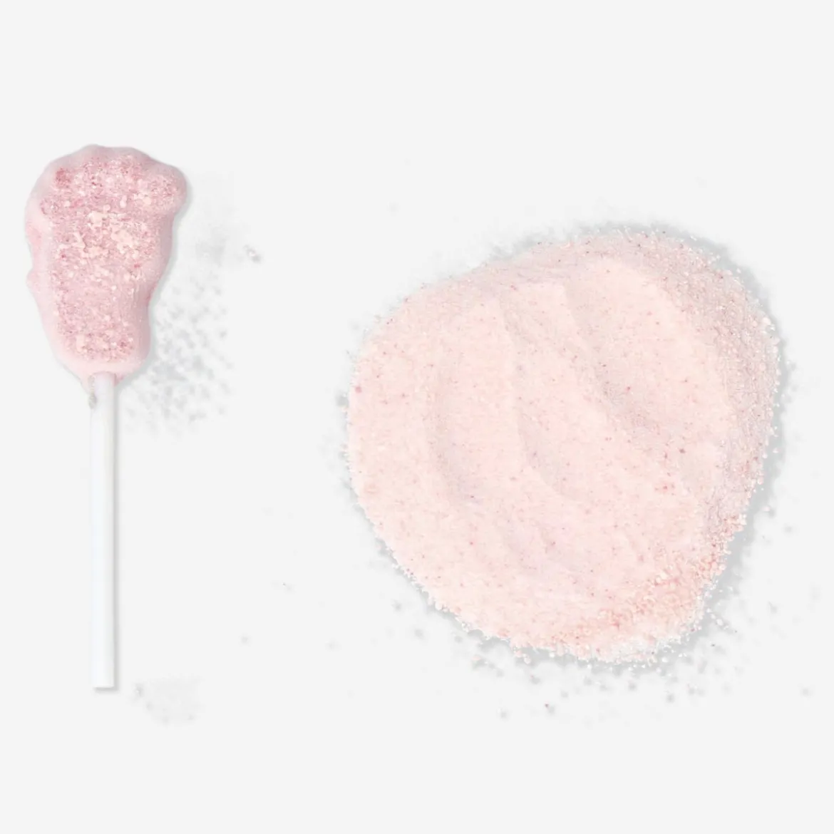 Lollipop with Sour Raspberry Powder