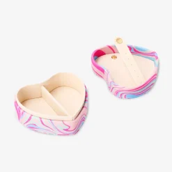 Marble heart jewellery box