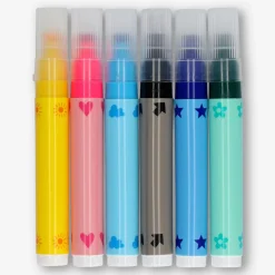 Markers with Stamps - 6 pcs