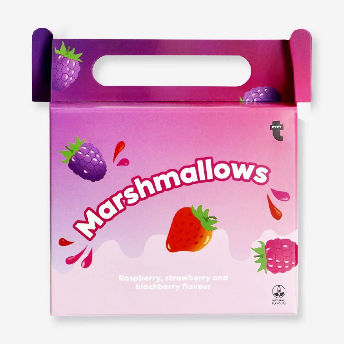 Marshmallow basket - Raspberry, strawberry and blackberry flavour