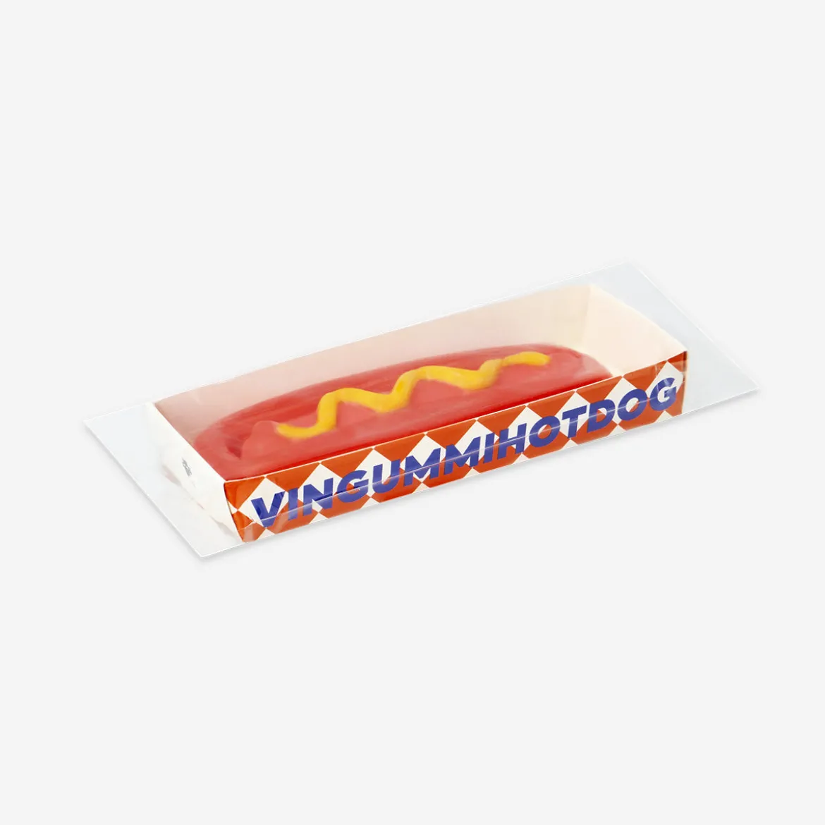 Marshmallow hot dog in box