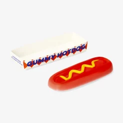 Marshmallow hot dog in box